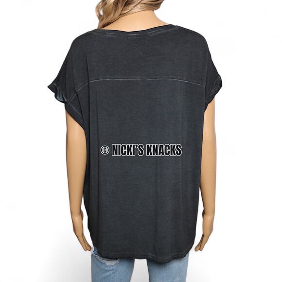 Bobby Jones Gray Burnwash Dolman Sleeve Relaxed Fit T-Shirt Round Hem Size M - Picture 6 of 11